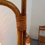 Vintage rattan floor lamp from the 70s