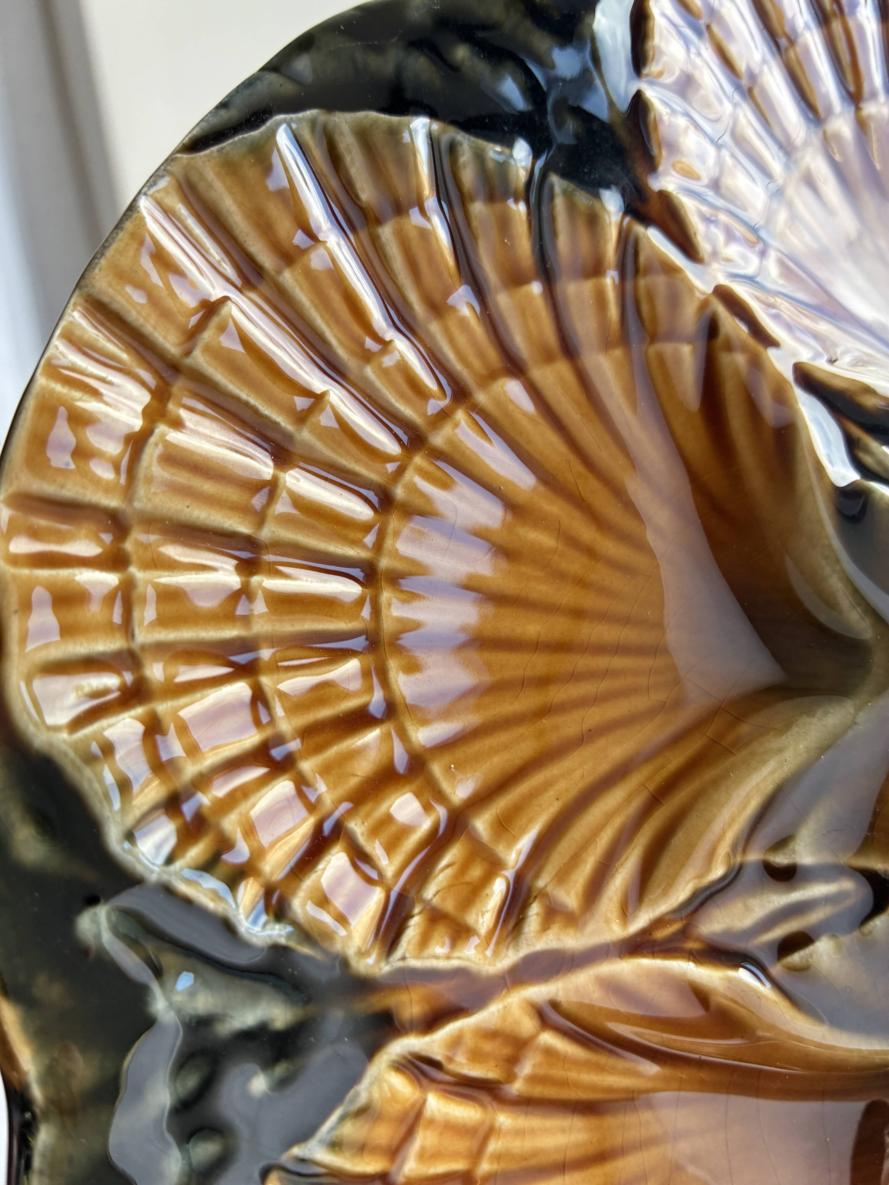 Shell plates Sarreguemines