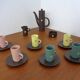 Swedish Syco Mocha Service, 1950s, Set of 15