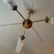 Vintage brass chandelier from the 50s-60s
