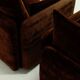 Rare 1970s brown velvet multifunctional modular sofa