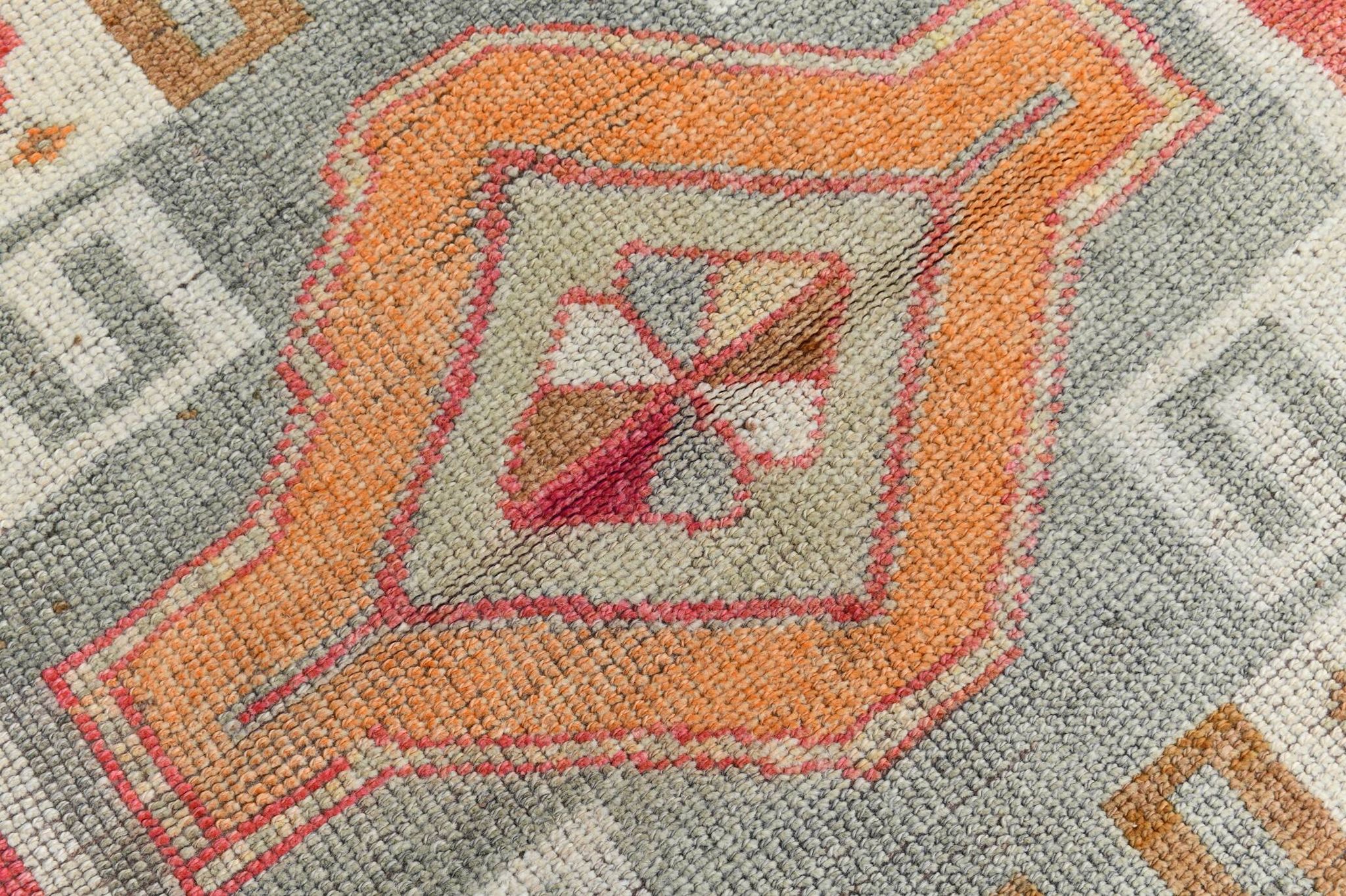 3x12 Super Soft Multicolor Vintage Runner Rug, 91x355Cm