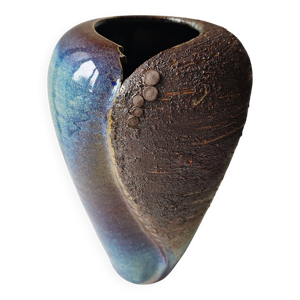 Vase grès émaillé - forme libre