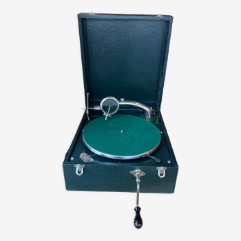 Old Pathé Diamond portable Gramophone