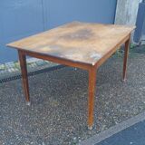 Solid oak farmhouse table
