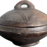 Bols Abron en terre cuite avec  couvercle en Argile - Bol africain