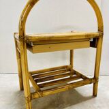 Rattan bedside tables