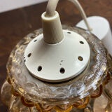 Portable pendant light in bubble glass