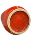 Vintage geometric red ceramic vase Scheurich WG