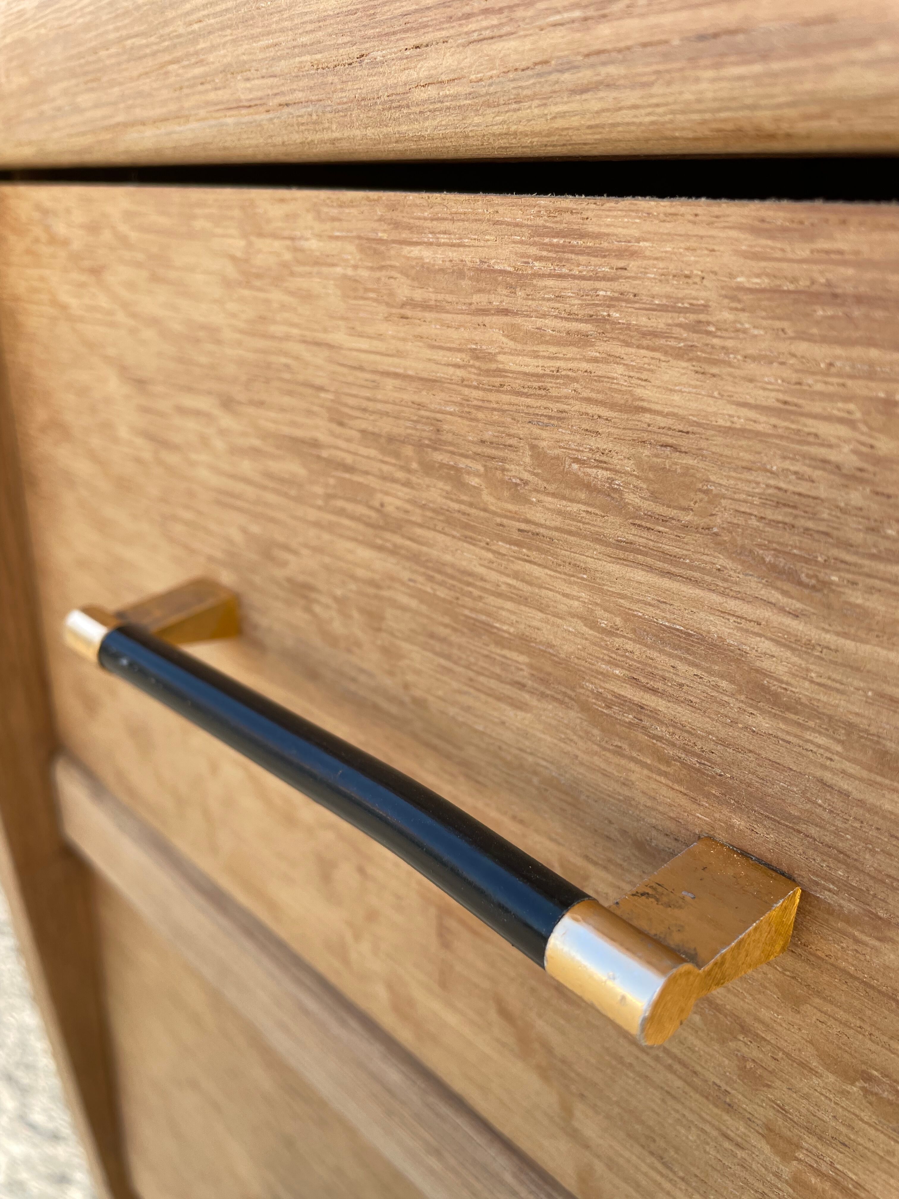 Commode vintage années 1950, pieds compas