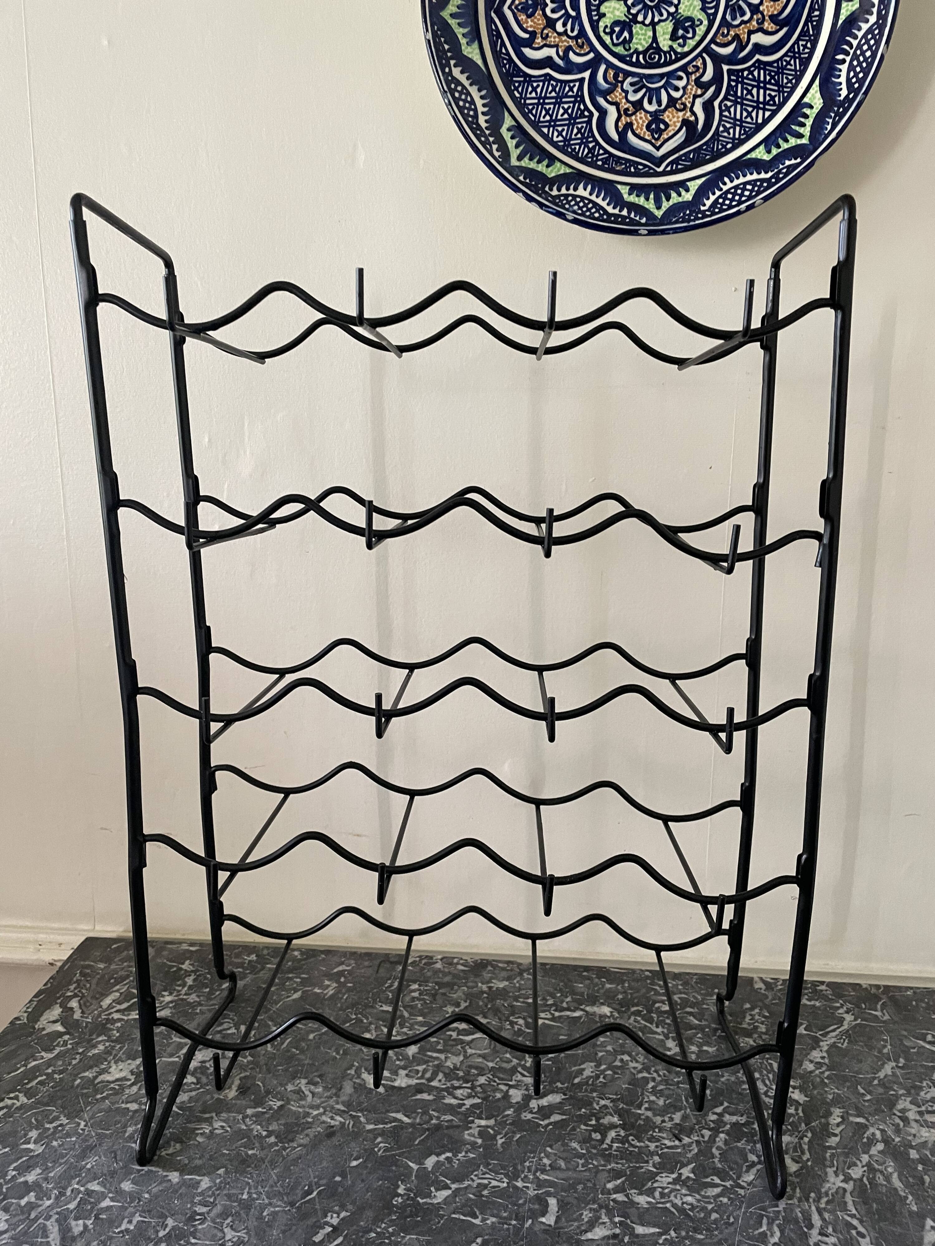 Vintage black bottle holder