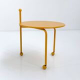 Yellow folding side table by Tord Bjorklund for Ikea, 1980