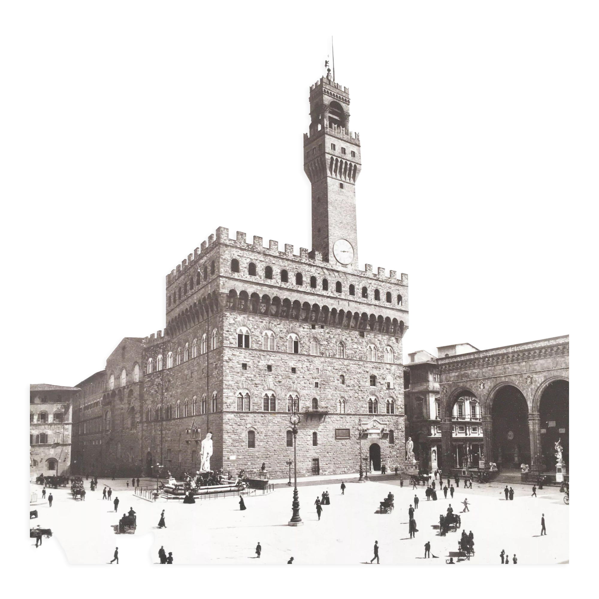 Photograph on wood panel - Florence Italy