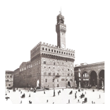 Photograph on wood panel - Florence Italy