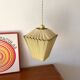 suspension in black iron and woven plastic from the 70s