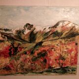 Oil painting on canvas signed by the Françoise Griffiths art workshop
