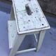 Escabeau marche pied bois vintage