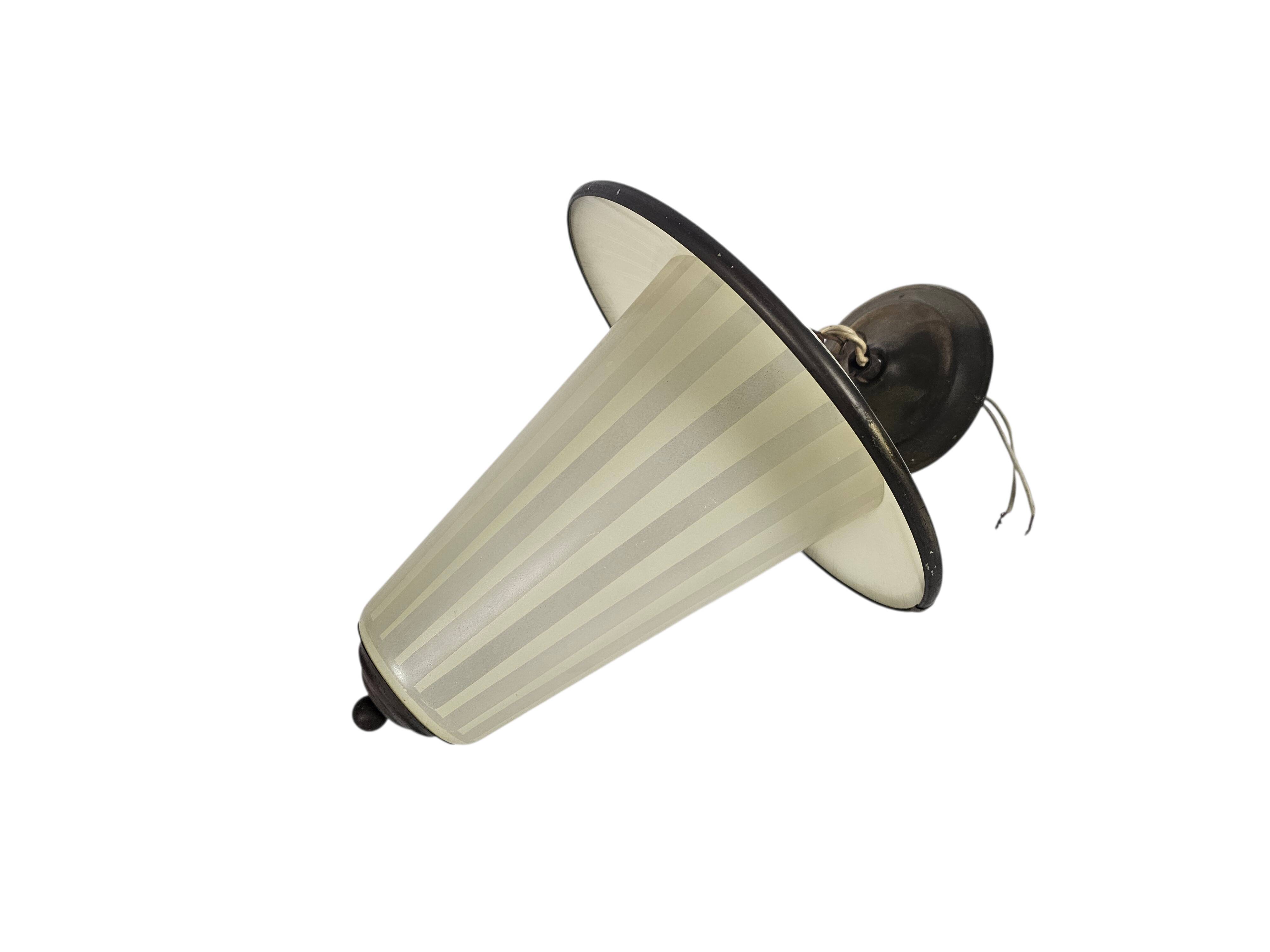 pendant lamp - brass - copper - lantern lamp - 1950s