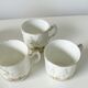 Set of 6 Limoges porcelain cups Barny Rigoni & Langle - 19th century