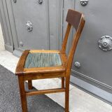 4 chairs wood 1950
