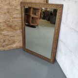 Golden contour wall mirror
