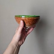 Handcrafted ceramic bowls bohemian countryside