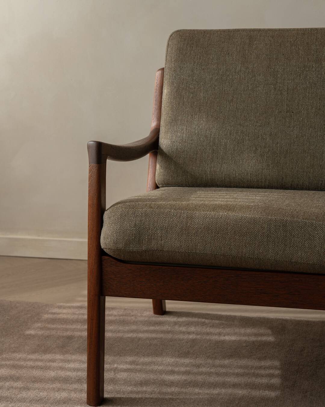 Vintage Senator Two-Seater Sofa by Ole Wanscher for Cado Danish Teak 1960s