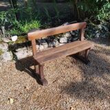 Banc d'écolier ancien