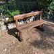 Old schoolboy bench