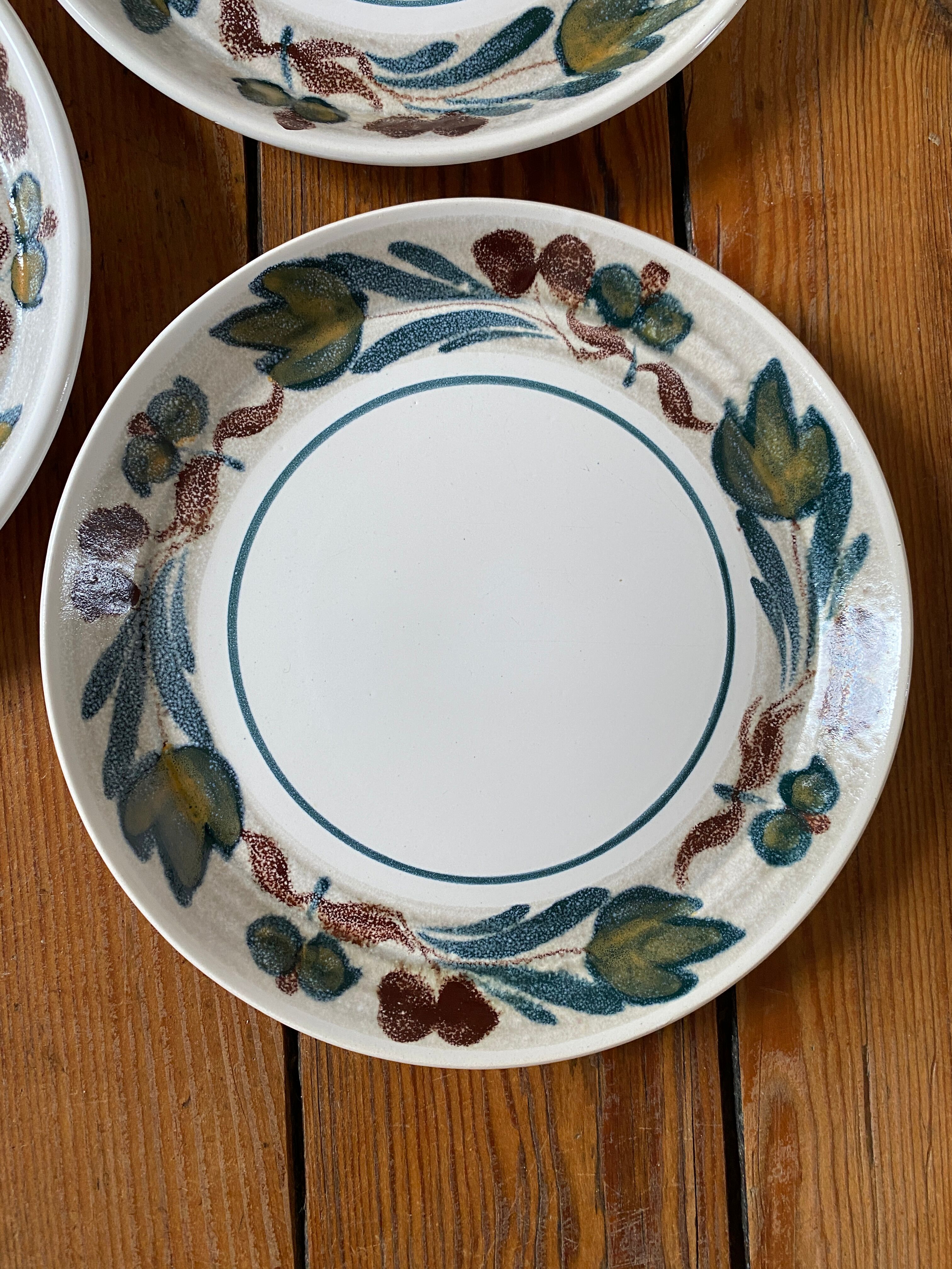 Set of 3 dessert plates M.B.F.A. Pornic