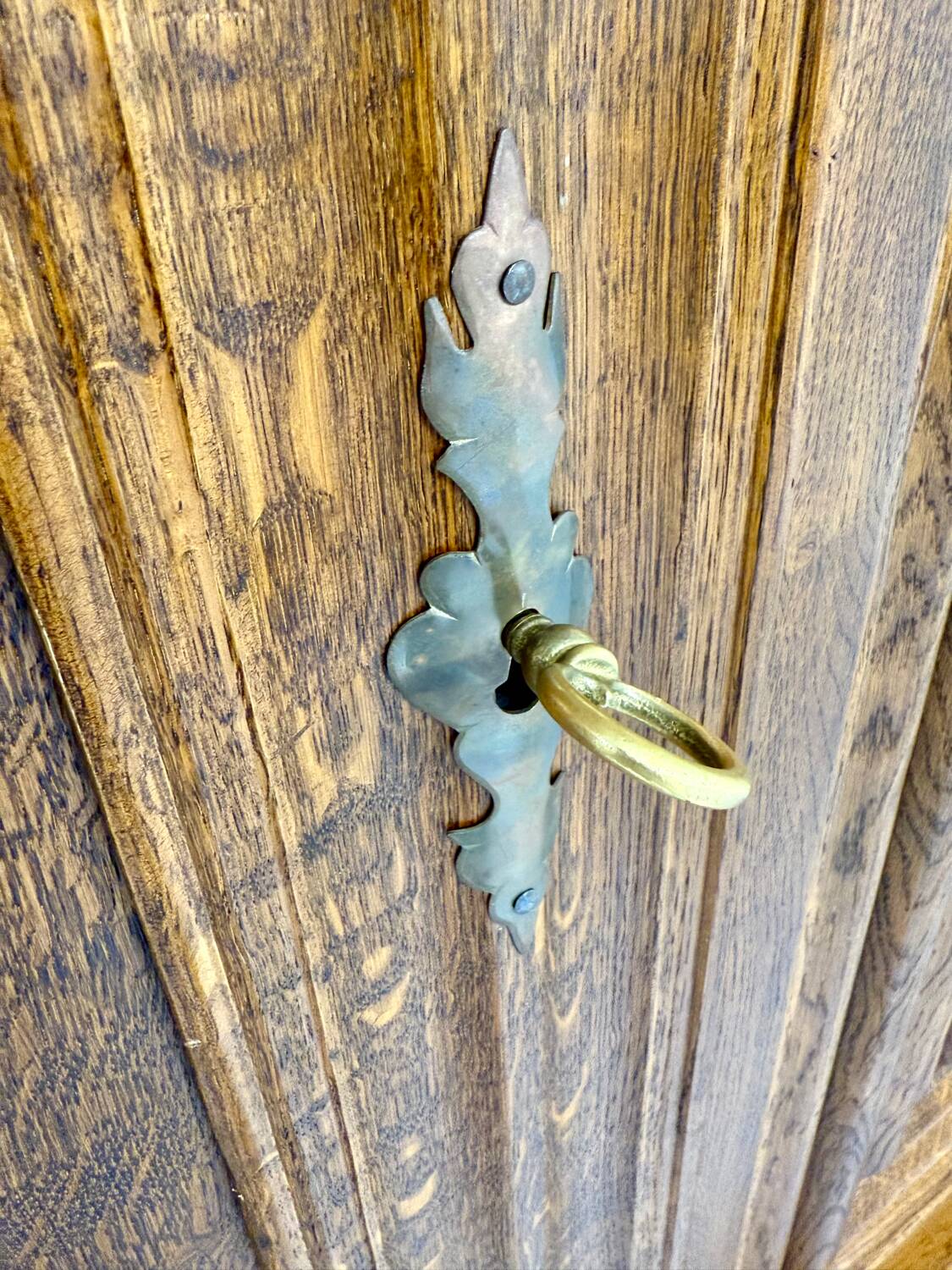 Frankfurt solid wood wardrobe geometric shape vintage wardrobe