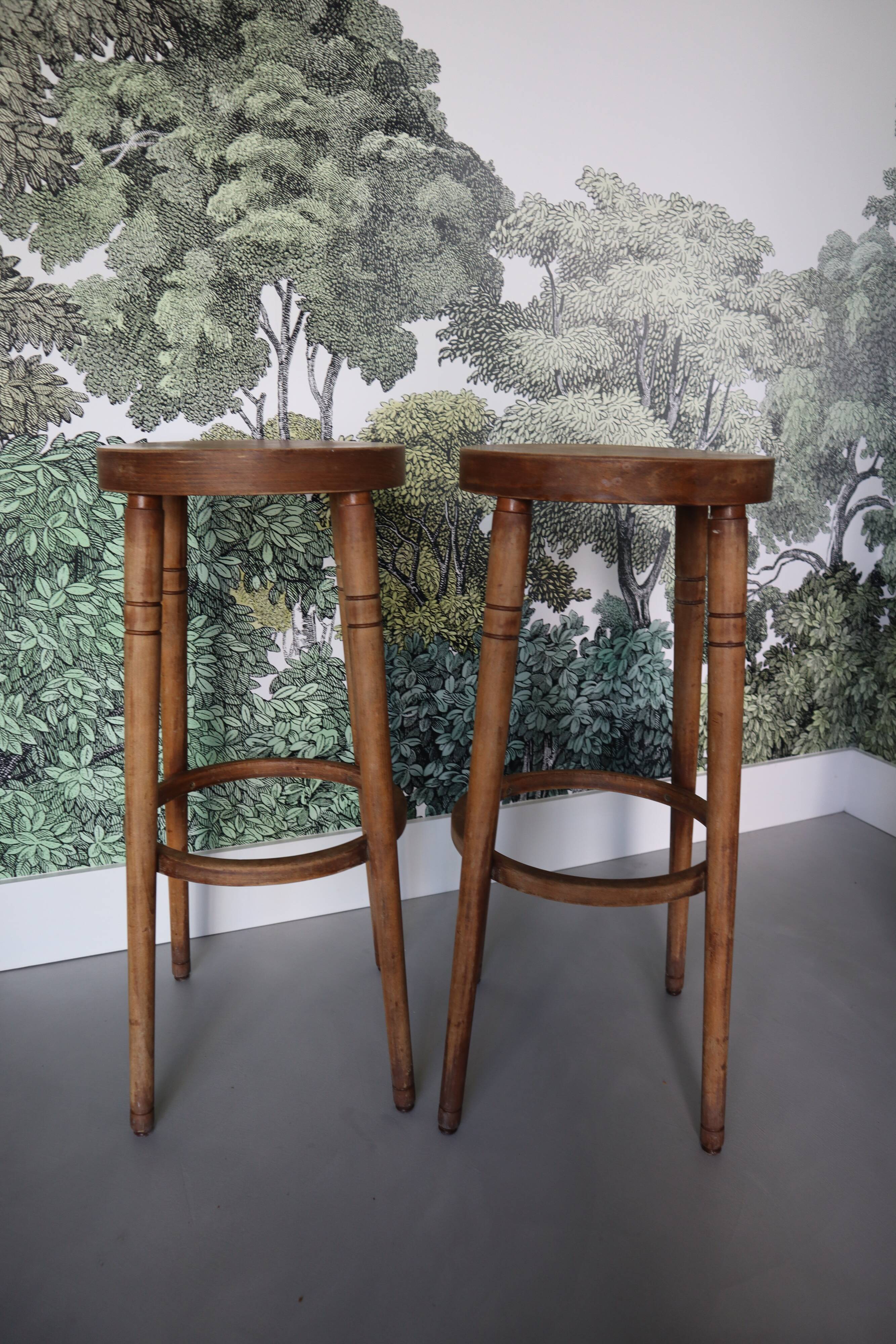 Pair of Baumann stools