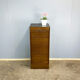 Roller shutter cabinet, dark oak, 1950s