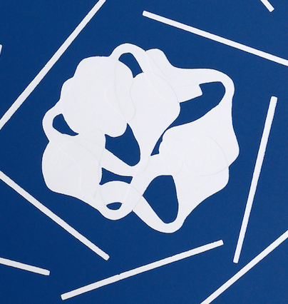 Series Diptych, monotype and embossing n ° 6