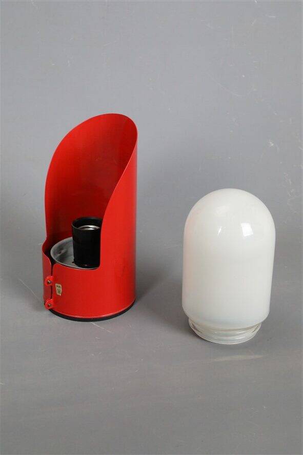 "U 99" Space-Age wall lamp by ABO Randers for indoor and outdoor use / Danish design / 1970s