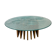 1970's mid-century glass coffee table