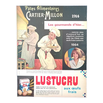 Publicité papier marque Lustucru 1964