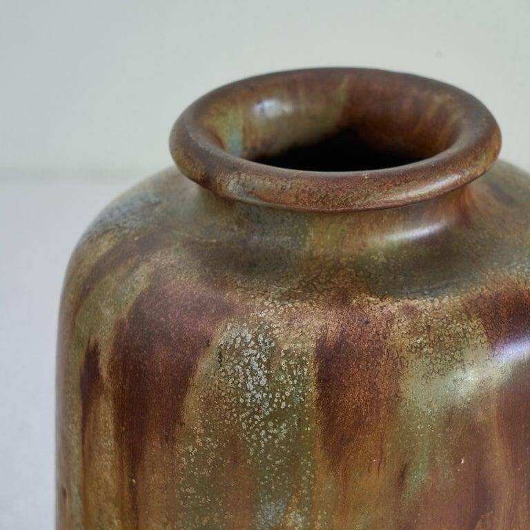 Salt-glazed stoneware vase by Willy Biron, 1950s.