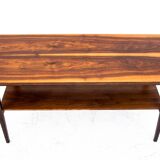 Table basse en noyer du milieu du siècle, Pologne, années 1950
