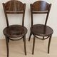 Set of 4 ton wooden dining chairs, 20th century, czechoslovak, 90 × 46 cm