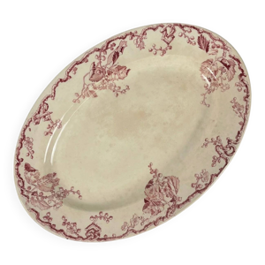 Grand plat ovale KG Lunéville - xixe