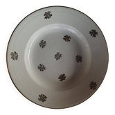 12 antique deep plates in French porcelain