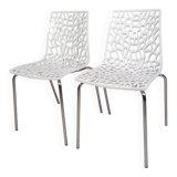 Set of 2 design chairs IGAP, Groove model, 2000s