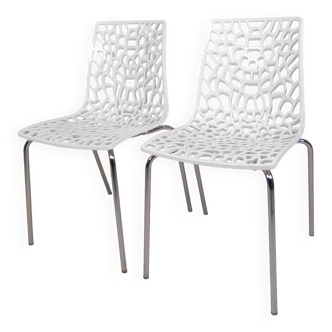 Ensemble de 2 chaises design IGAP, modèle Groove, années 2000