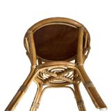 Rattan coffee table, bamboo
