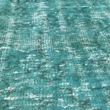 Vintage distressed turkish rug runner , 265 x 90 cm