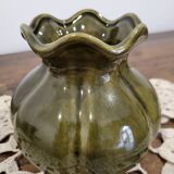 Vase vert en céramique