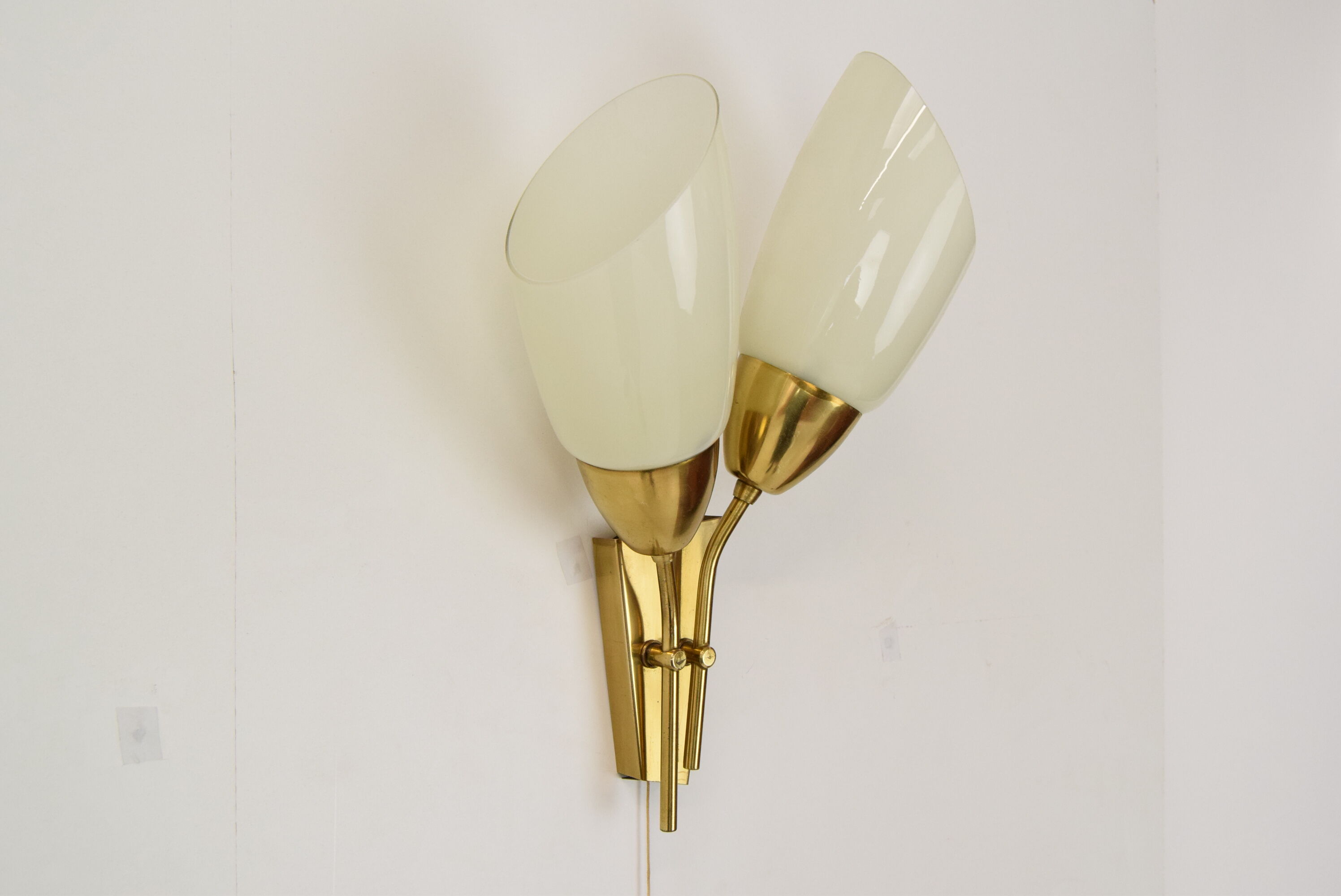 Mid-century Brass Wall Lamp/Kamenicky Senov,1970'