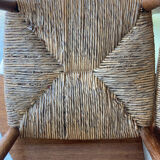 Pair chair child straw design 1950/1960