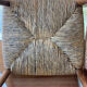 Paire chaise enfant paille design 1950/1960